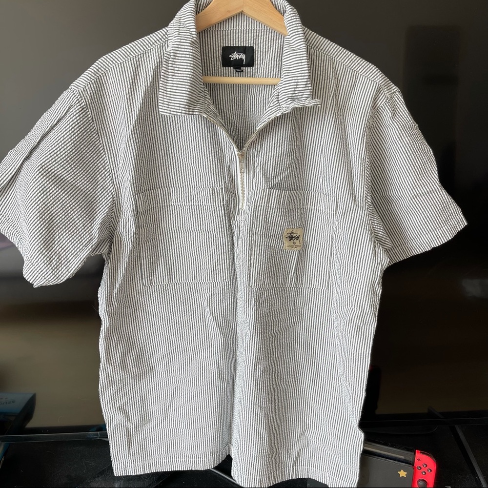Stussy men stripped T-shirt